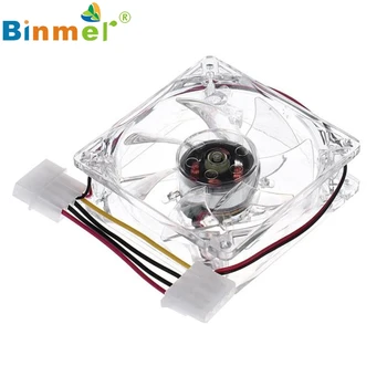 

Levert Dropship 8CM Blue LED Light CPU Cooling Fan Computer PC Clear Case Quad Heatsink SZ0227