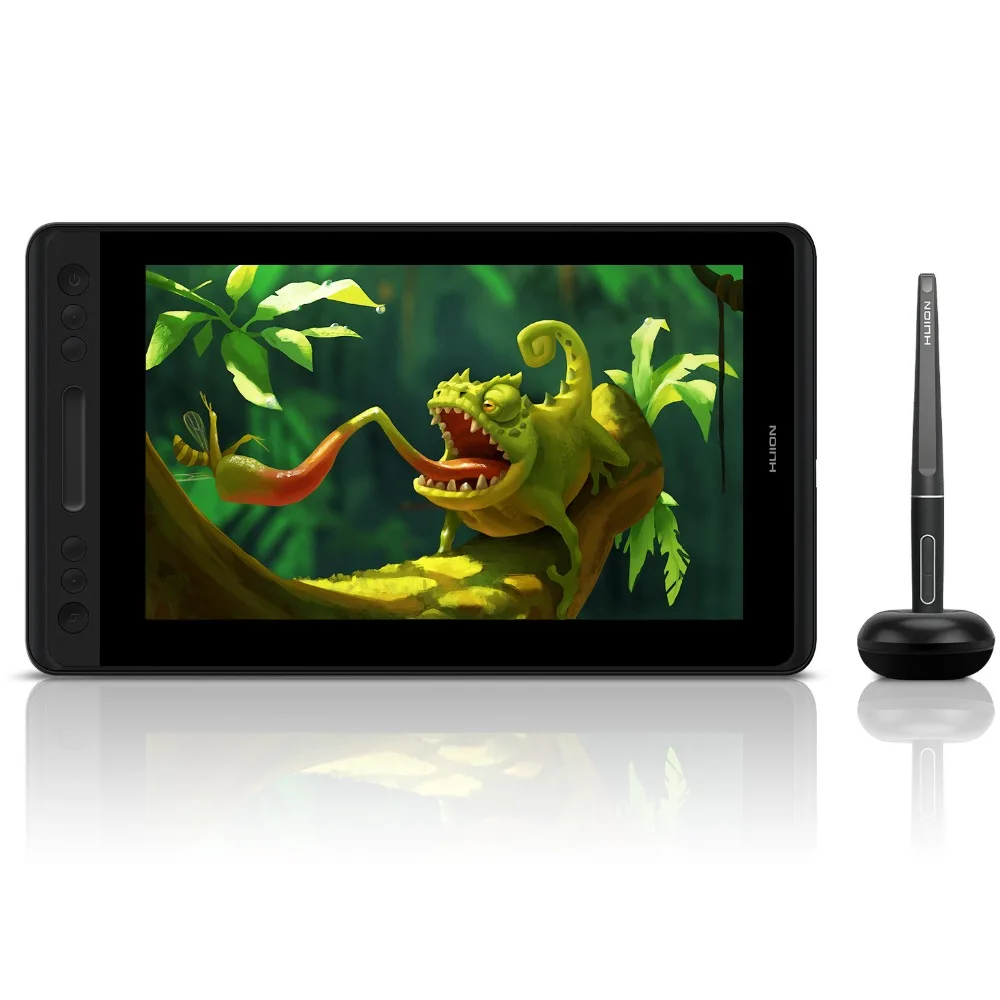 Скидка HUION Kamvas Pro 12 GT 116, без аккумулятора, поддержка наклона, ручка, дисплей, монитор, 11,6 дюймов, ручка, графический Рисунок, планшет, монитор