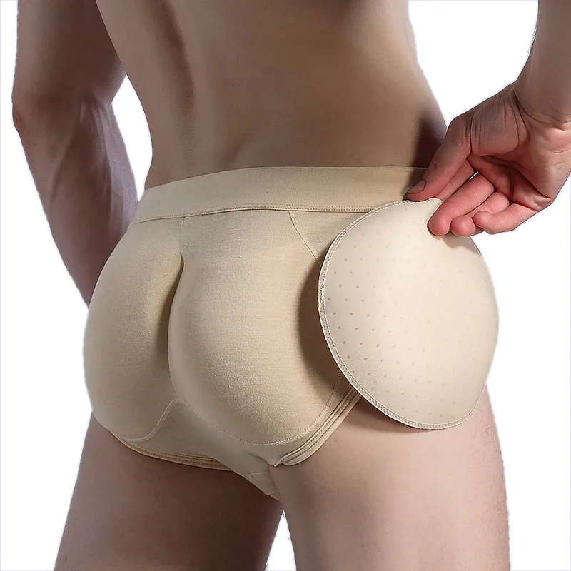 

Hot Special for Men Shapewear with Padded Underwear Invisible Crotch Panties Butt Lift Hips Shaper Panty