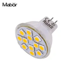 GU4 MR11 12SMD Светодиодный прожектор лампы осветительная арматура теплый белый/белый 12 V для дома Гостиная пятно света Светодиодная лампа