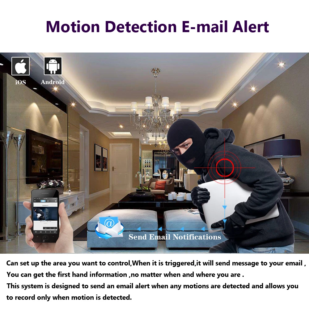 Perfect Full HD 1080P 3000TVL CCTV security system 8CH 1080P AHD DVR kit 8*2mp Outdoor video surveillance security camera kit WIFI DVR 5