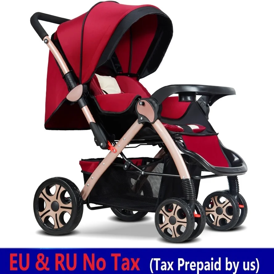 

Europe RU NO TAX Baby Stroller Large wheel Big Baby Pram Pushchair Strollers For Children Baby Trolley Baby Car carrinho de bebe