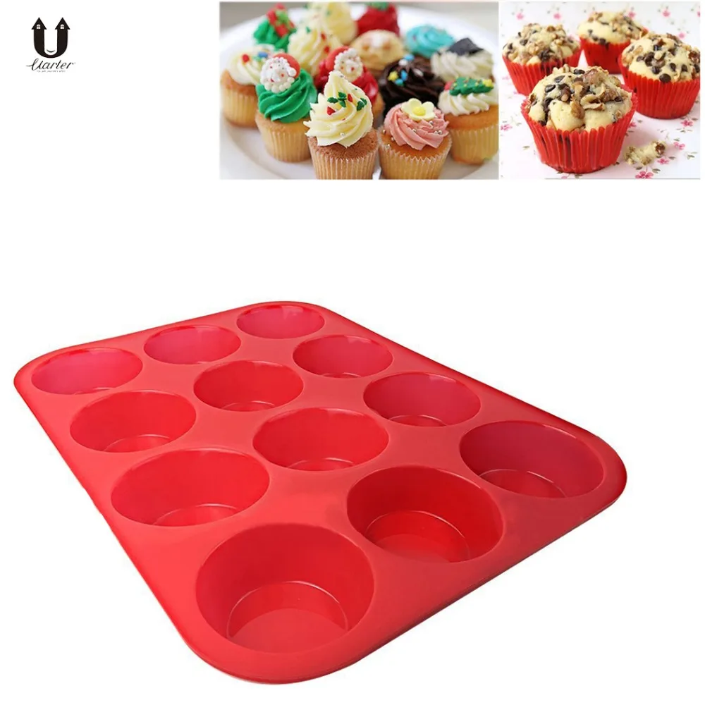 Buy Uarter Non stick Silicone Muffin Baking Pan Eco