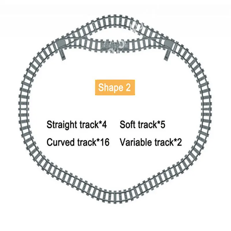 10-100 шт. городской поезд рельс прямой и изогнутые рельсы гибкий рельсовый переключатель строительные блоки Совместимые Legingly Track детские игрушки