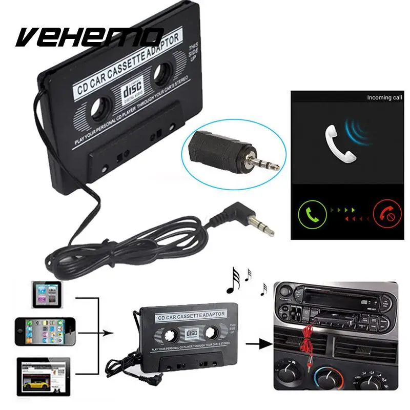 

3.5MM Jack Tape Cassette Shape Automobile Audio Adapter Smart Car Stereo Tape Cassette Adapter Premium Quality MP4 Converter