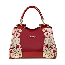 Новые роскошные сумки женские дизайнерские сумки высокого качества из лакированной кожи женские сумки с вышивкой пайетками Женские сумки-мессенджеры Свадебные