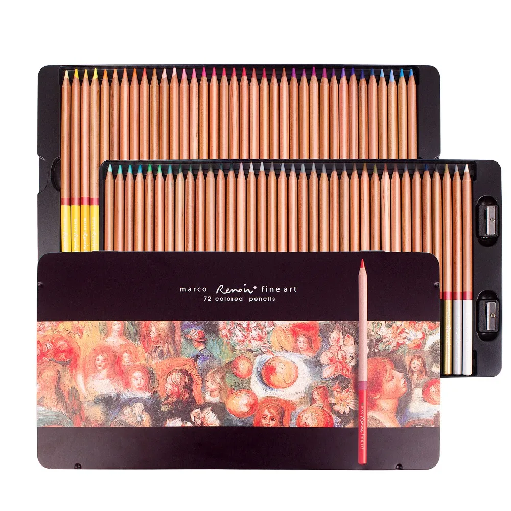 

luxury Professional Pencil Set 24/36/48/72/100 Colored Drawing Pencils for Sketch for Adult and Kids Great Art School Supplies