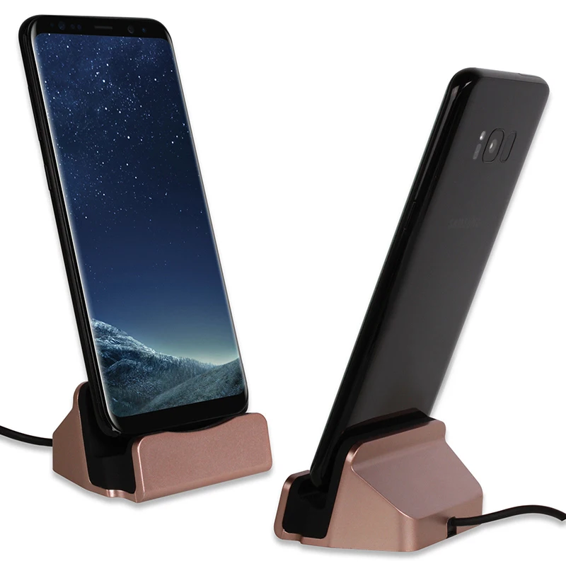 

Type C Docking Station charger Micro Usb For Huawei honor 8c 8x p20 mate 20 lite pro Stand Cradle Charging Adapter for samsung