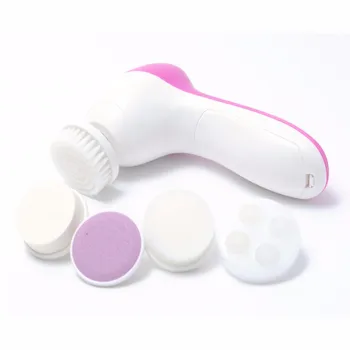 

10sets 5 in 1 Multifunction Electric Face Facial Cleansing Brush Spa Skin Care massage Free shipping