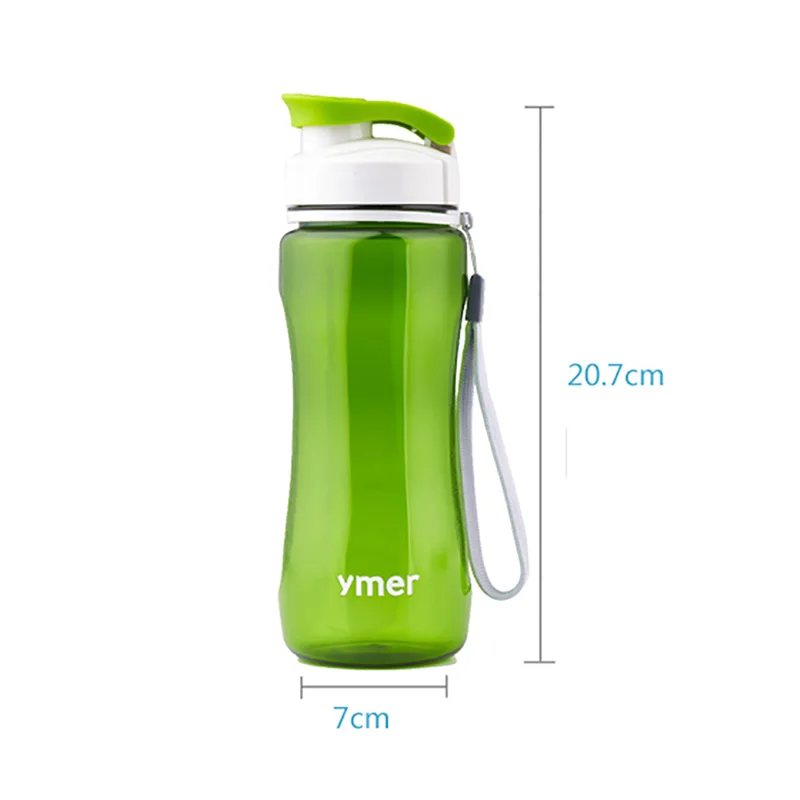 

Bottle 560ml/590ml Leak-proof With Rope Drinkware Unbreakable Water Bottle BPA free Plastic Water bottle leak-proofJJPS