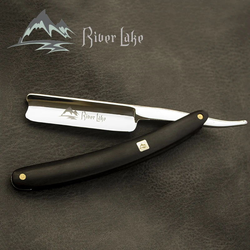 

River lake Folding Shaving Knife Professional Men Manual Beard Shaver Cutter Stainless Steel Straight Edge Barber Razor