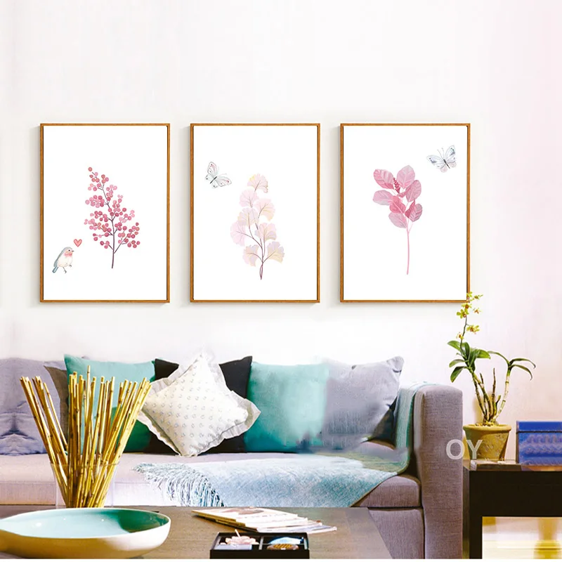 Beautiful Plants Small Bird Cute Nordic Simple Home Decor ...