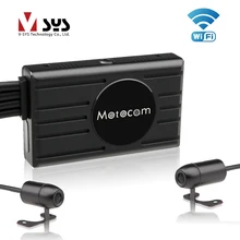 VSYS 3,0 »Видеорегистраторы для мотоциклетного регистратора M2F Wi-Fi Настоящее FHD 1080P двойной мотоцикл Камера регистраторы спереди и сзади Вид Водонепроницаемый объектив Доры коробка