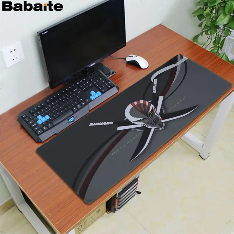 Babaite высокое качество BLEACH Ulquiorra Orihime натуральный резиновый игровой коврик для мыши Настольный коврик большой коврик для мыши клавиатуры коврик - Цвет: Lock Edge 30x80cm