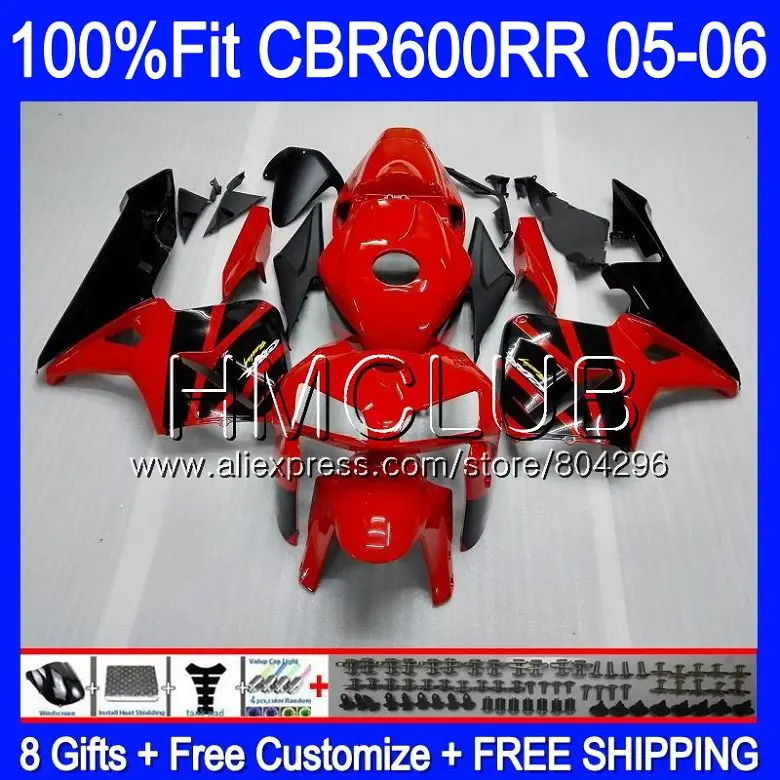 

Injection For HONDA CBR 600RR 600F5 CBR600 RR 05 06 64HM.13 CBR600F5 CBR600RR F5 05 06 CBR 600 RR Factory red 2005 2006 Fairing