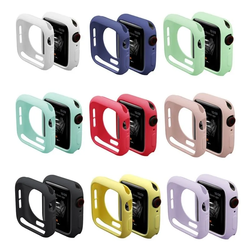 Защитный чехол Fundas для iwatch 1 2 3 4 Мягкий защитный Pulseira Apple watch i 38 42 40 44 мм