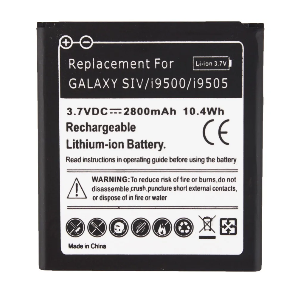 Сменный аккумулятор 2800 мАч для Samsung S4 Galaxy SIV i9500 i9505 i9500|battery for galaxy|i9505 batterybattery galaxy s4 |