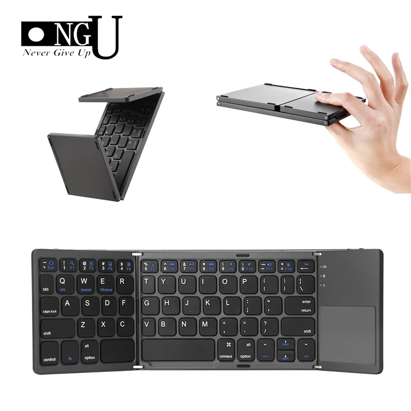 Slim portable foldable wireless bluetooth keyboard for ipad ios for