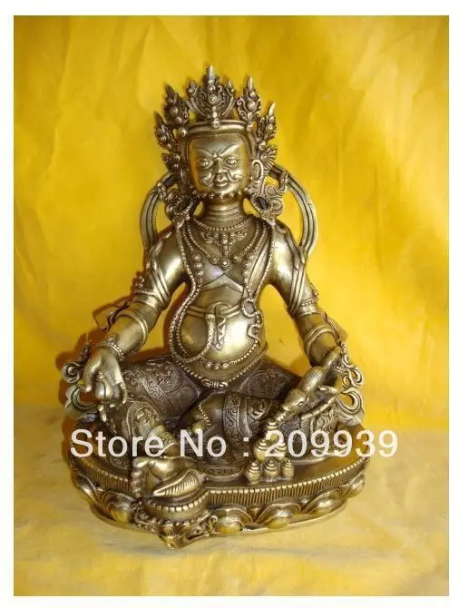 

001151 Chinese Bronze Auspicious Fortuna statue Dzambala statue