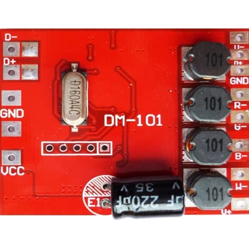 

DM-101-300ma;4 channel RGBW dmx constant current decoder,DC12-24V input,300ma*4channel output