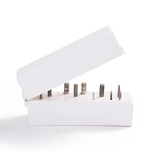 30 отверстий белый держатель для сверла для ногтей керамическая дрель стенд дисплеер контейнер коробка для хранения ногтей дрель аксессуар CH624