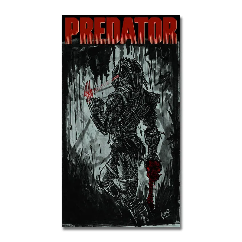 

Art Silk Or Canvas Print The Predator Hot Movie Poster 13x24 24x43 inch For Room Decor Decoration-002
