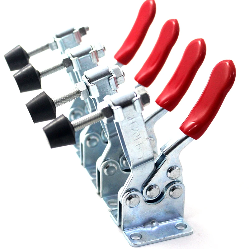 4PCS Horizontal Hand Tool Toggle Clamp 201-A S Quick Holding Release Grip Set US