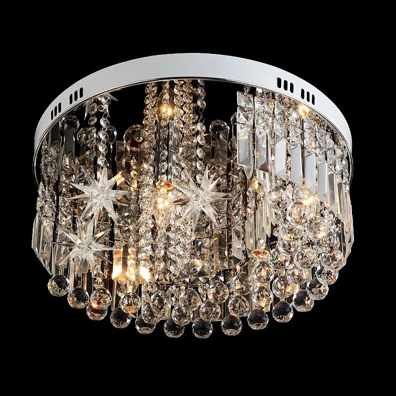 

Surface Novelty Star crystal lighting LED ceiling lamp for children room kids light fixtures modern round led ceiling light 2017