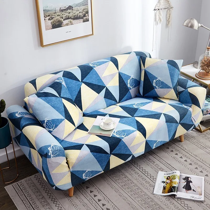 Европейский чехол для дивана с геометрическим принтом, L форма, эластичный чехол для дивана, все включено, чехол для дома, офиса, один, два, три, четыре - Цвет: 15