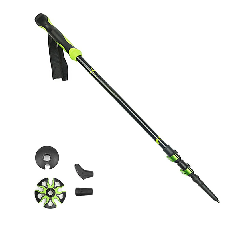 Pólos de Trekking de Pouco Bengalas de Caminhada de Acampamento de Alumínio Peso Pólos Caminhadas Muletas Telescópicas 65cm135cm 8 Esporte e Lazer