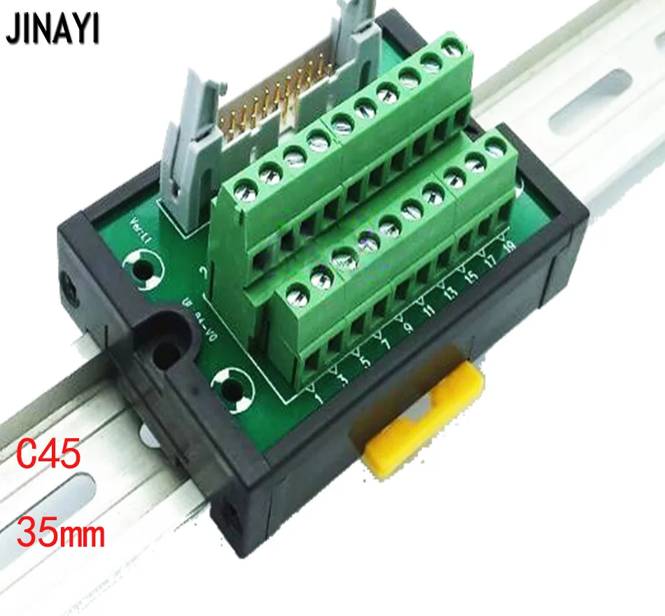 Breakout Board ElectronicsSalon IDC14 DIN Rail Mounted Interface Module Terminal Block