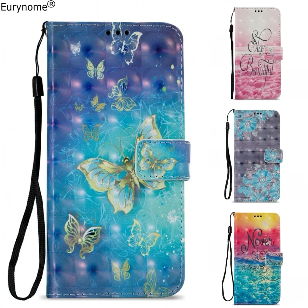 Flip Case For Xiaomi Redmi 5 Plus Wallet PU Leather Cartoon Unicorn Stand Cover Redmi5 Strap | Мобильные телефоны и