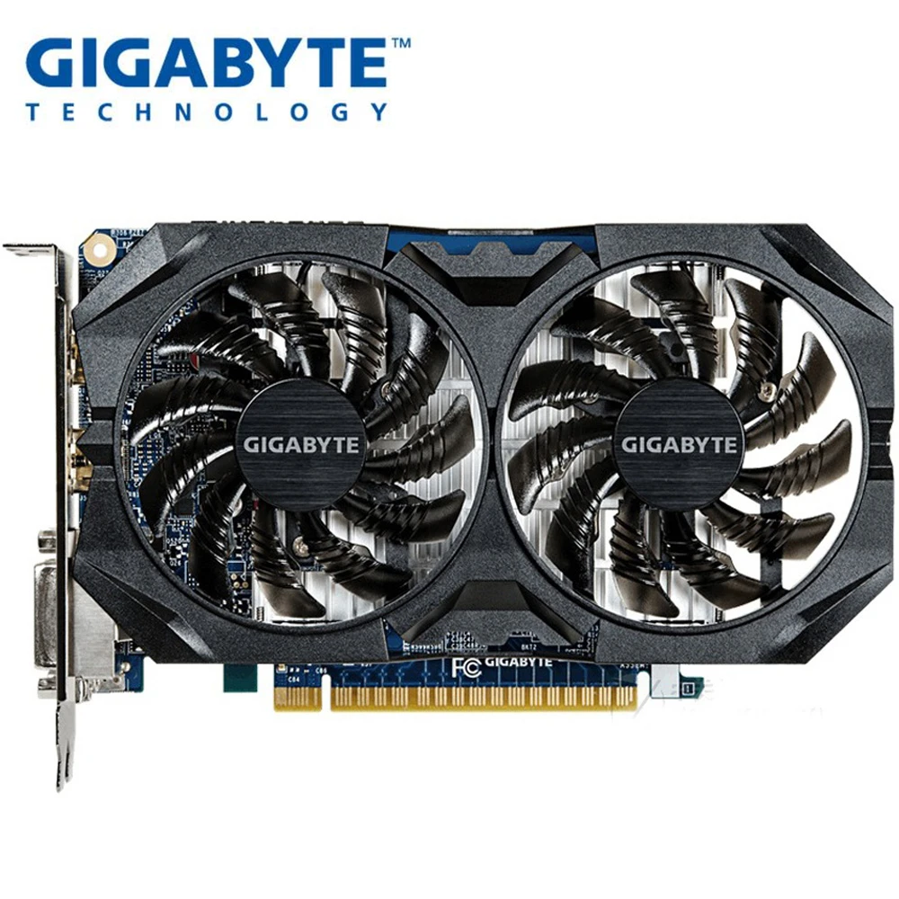 Используется Gigabyte GTX750 TI 2G видеокарта двойной вентилятор охлаждения DVI HDMI