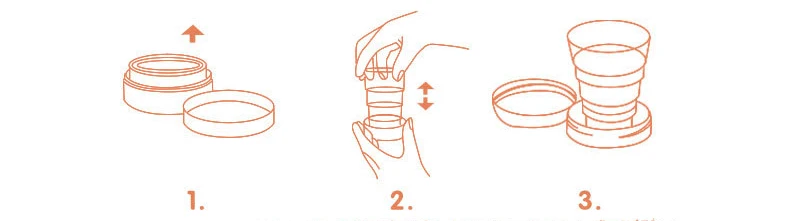 Креативная мода путешествия силиконовые выдвижные складные чашки открытый Телескопические Складные стаканы