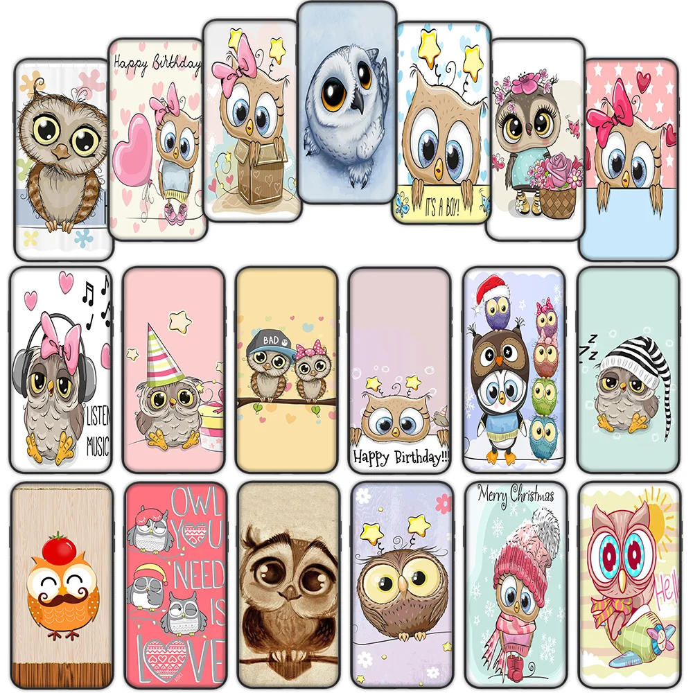 

Cute Owl Cartoon Soft Cover Case for Xiaomi Mi6 Mi9 Mi8 Lite SE A1 A2 Lite Pocophone F1 MAX 3