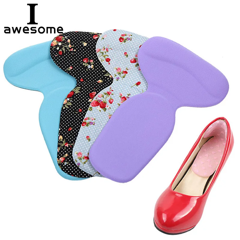 

T-Shape Self-Adhesive Silicone Heel Heel Pad Insert Arch Support Heel Protector Gel Feet Care Insoles Cushion For Shoes Pads