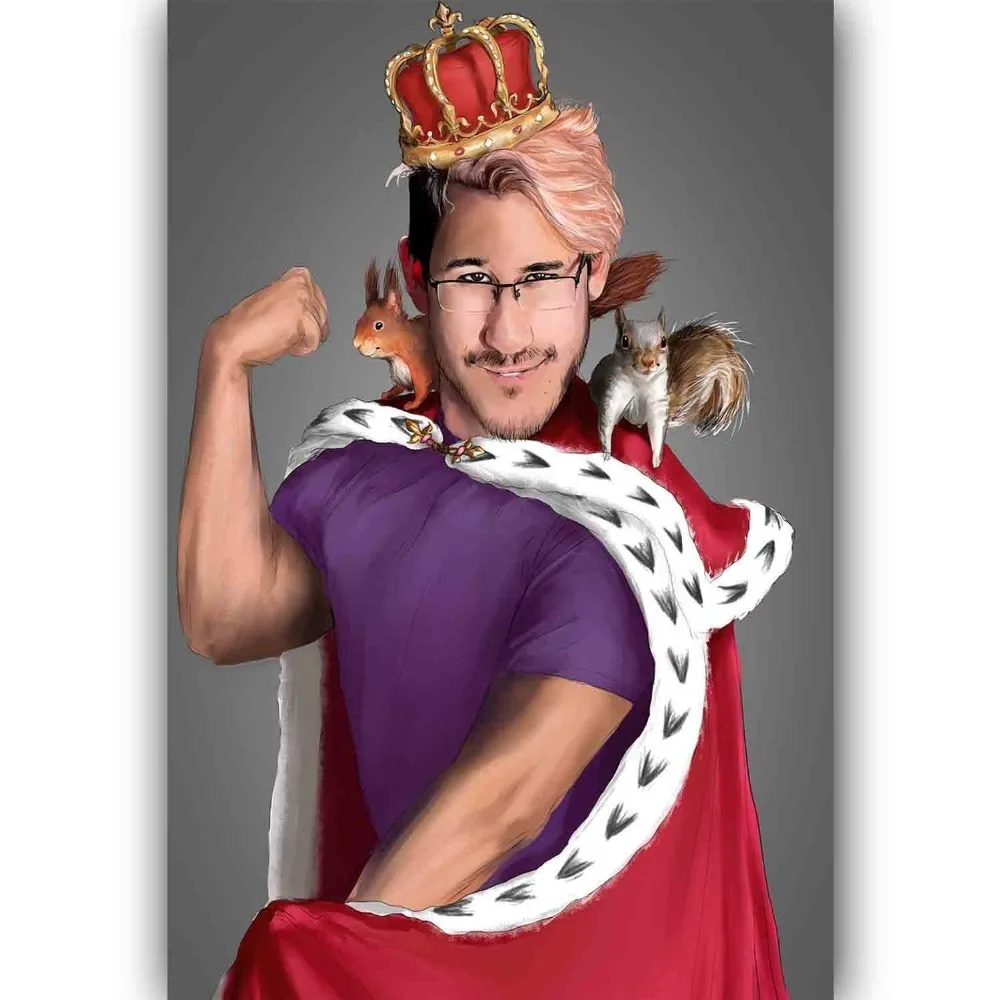 Популярный новый забавный постер markipler King of the Silk Art настенный стикер украшение