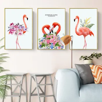 

Special Shaped Diamond Painting Round DIY 5D Full Drill Cross Stitch Kits Crystal Rhinestone Arts home decor love Flamingo