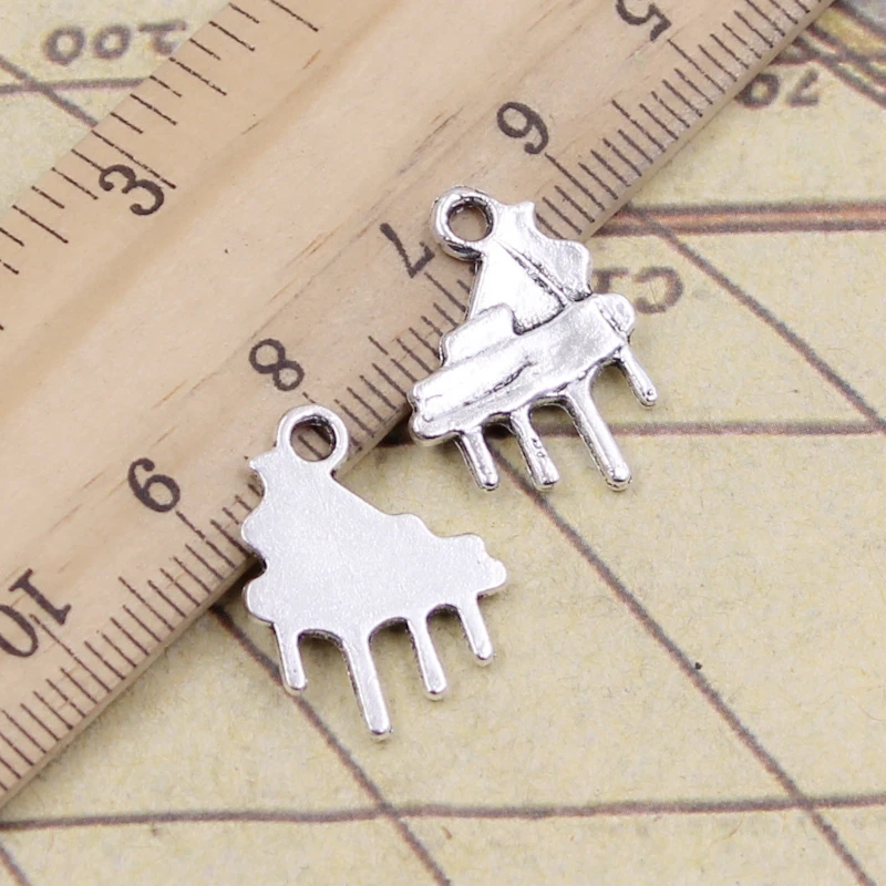 

20pcs Charms Grand Piano 21x16mm Tibetan Bronze Silver Color Pendants Antique Jewelry Making DIY Handmade Craft