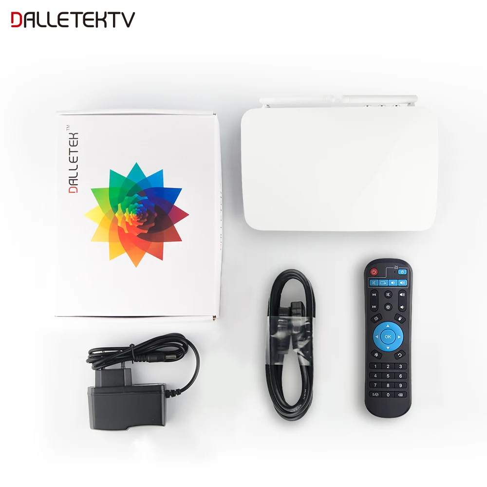 Dalletek ТВ приставка Android 7,1 OS RK3229 четырехъядерный 1G ram+ 8G rom 2,4G WiFi Full HD H.265 4K ТВ приставка 60fbs только ТВ приставка