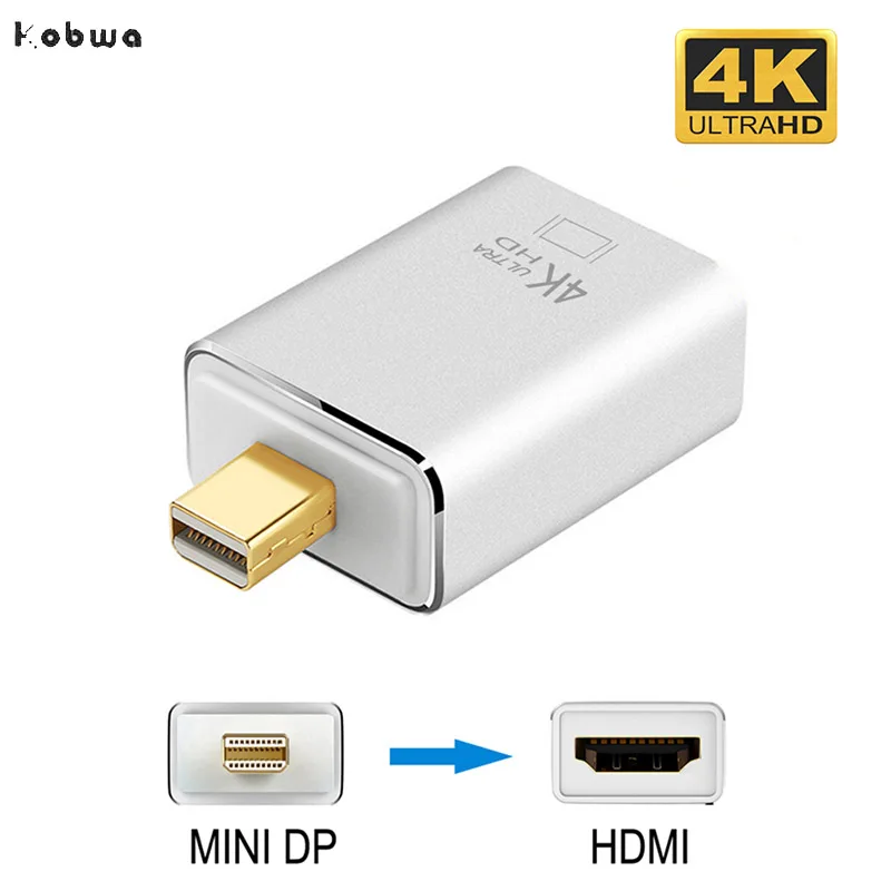 

4K Mini Displayport To Hdmi Adapter Cable Male To Female 1080P Mini DP Thunderbolt Converter For Macbook Pro For Imac Projector