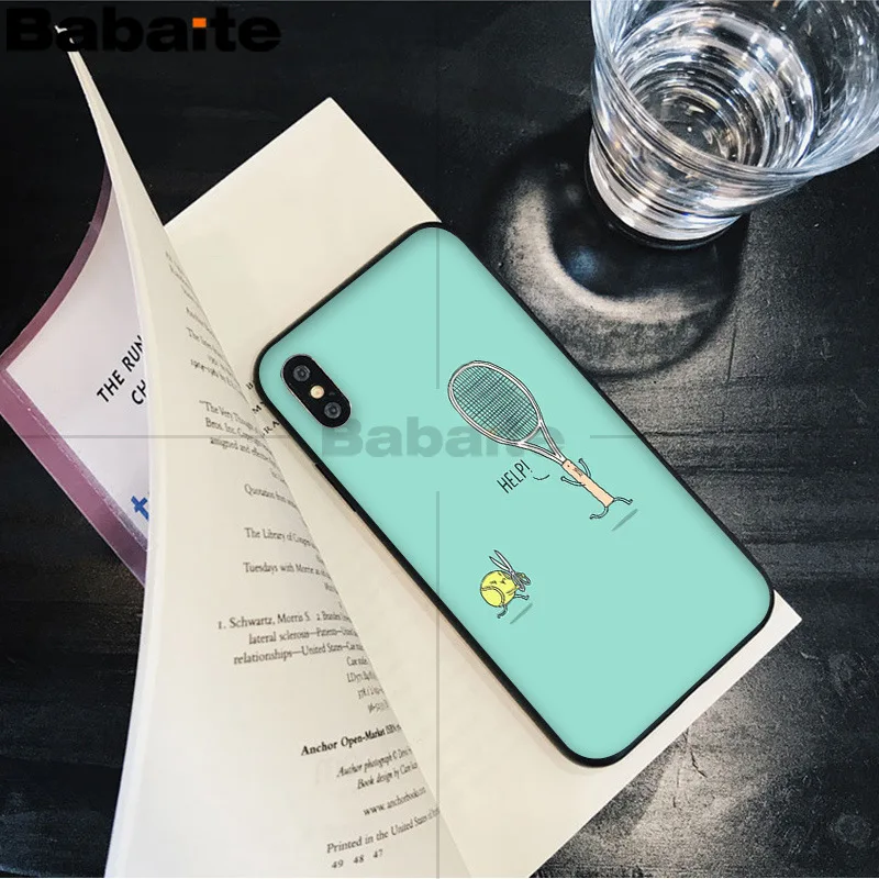 Babaite спорта тенниса рукоделие принт рисунок телефона чехол для Apple iPhone 8 7 6 6S Plus X XS MAX 5 5S SE XR чехол