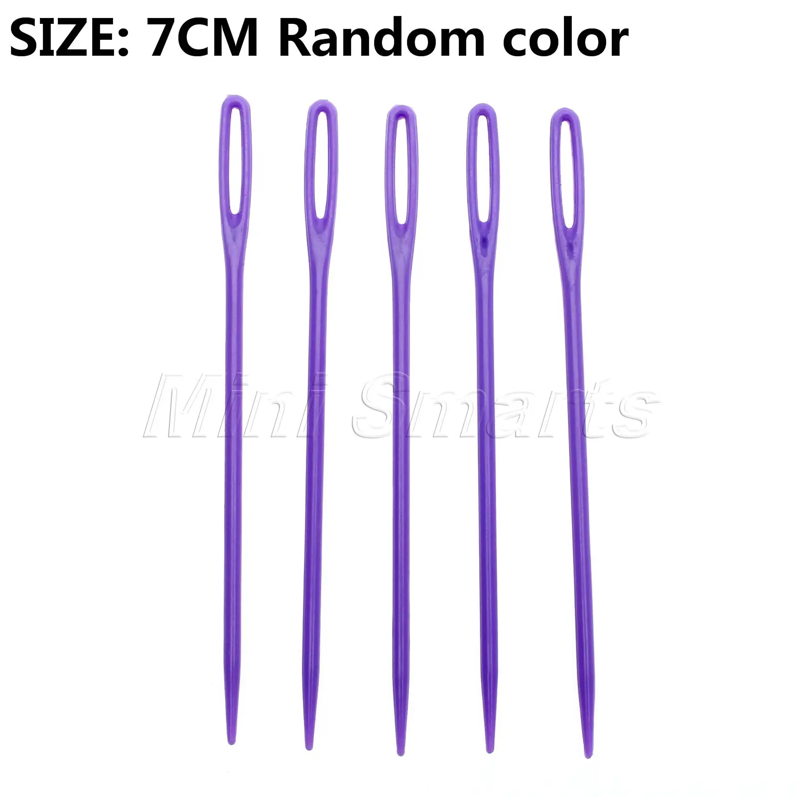 

5Pcs/Lot Colorful Plastic Stitchery Needles 7cm Long Large Eye Darning Needles Wool Children Sewing Embroidery Tapestry Needles
