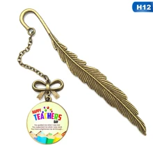 Креативный металлический лист Закладка-перо ретро Мерси Профессиональный сплав Закладка для подарка на День учителя