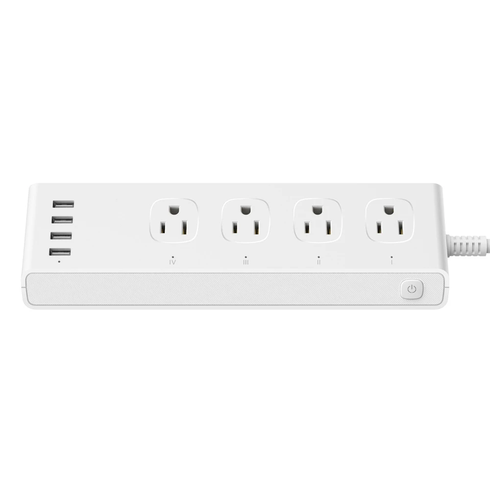 WiFi smart American standard plug USB socket intelligent control Alexa socket smart home decoration