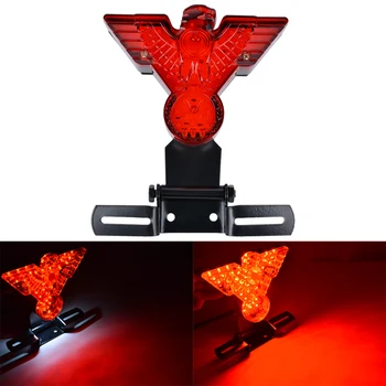 

Katur Retro Cool Warbird Eagle Tail Stop Light Motorcycle Brake Rear Light License Plate Bracket For Harley Honda Yamaha