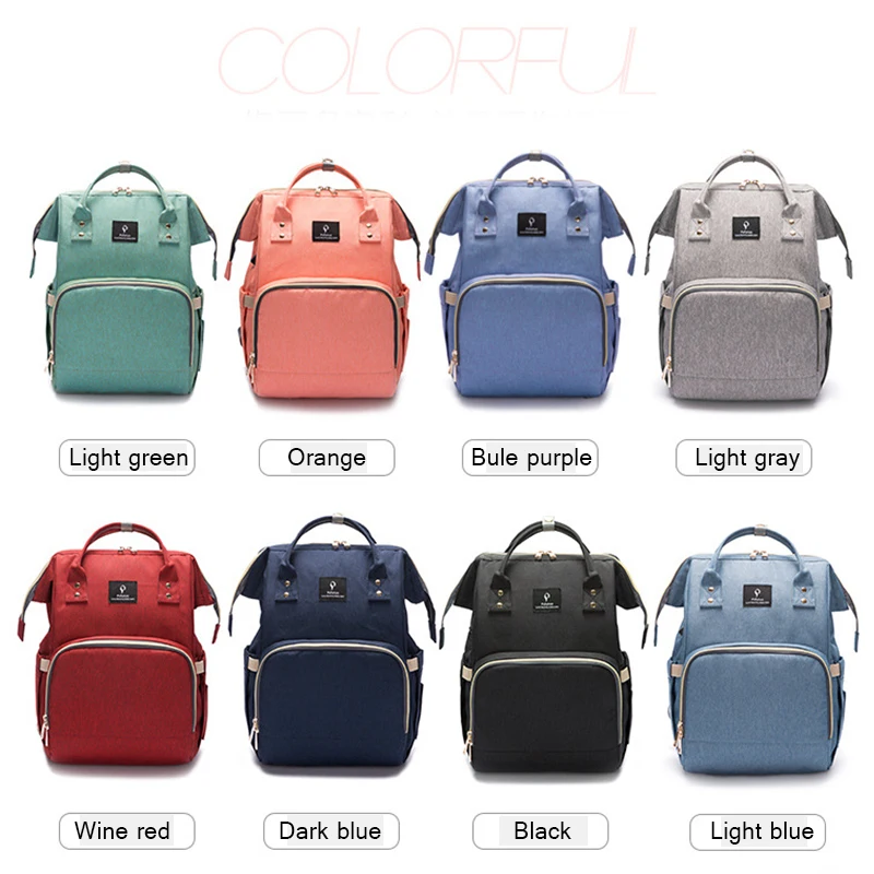 Baby Diaper Bag Fashion Mummy Maternity Nappy Bags Brand Large Capacity Stroller Bag Travel Backpack Nursing Bag Baby CareBag (2)