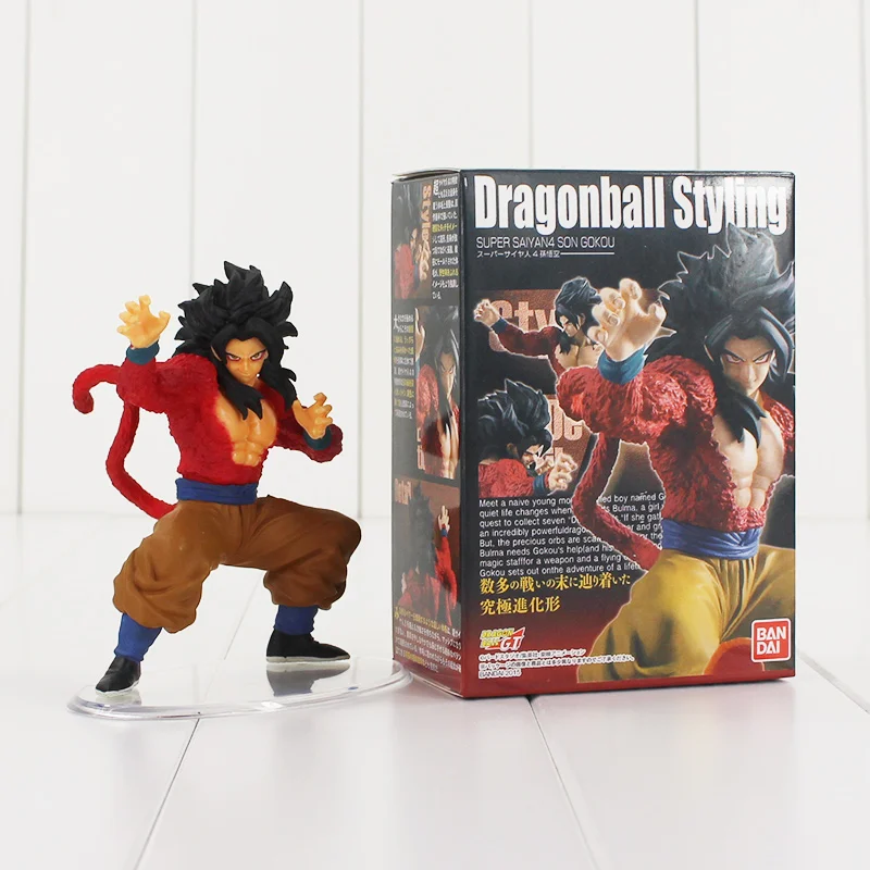 

11cm Dragon Ball Z Figuras Super Saiyan 3 Son Goku Anime Dragonball Styling Dragon Brinquedos Toy 1pcs