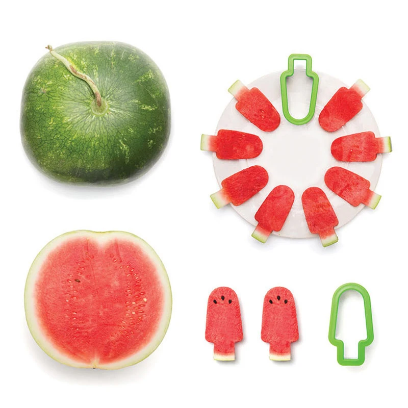 

New kitchen gadgets and accessories watermelon slicer cutter fruit knife Ice cream model creative cut fruit salad maker tools