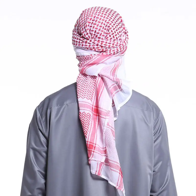 140x140 см мужской платок тюрбан шляпа мусульманский Арабский Дубай геометрические волнистые узоры жаккард квадратный шарф, платок исламский хиджаб бандана